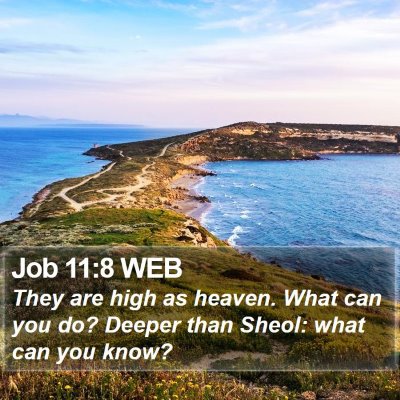 Job 11:8 WEB Bible Verse Image