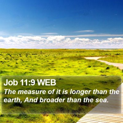 Job 11:9 WEB Bible Verse Image