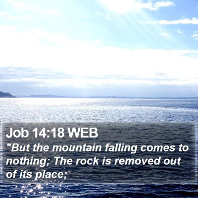 Job 14:18 WEB Bible Verse Image
