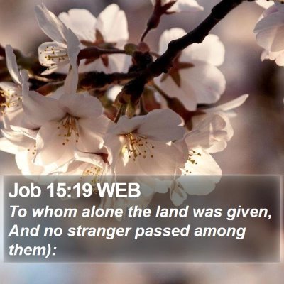 Job 15:19 WEB Bible Verse Image
