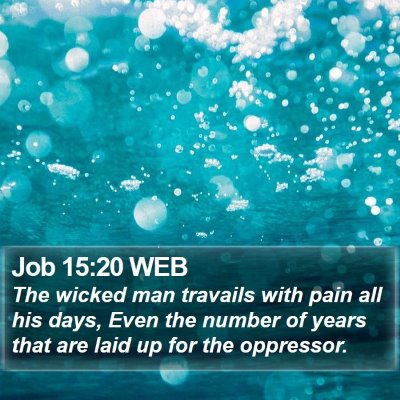 Job 15:20 WEB Bible Verse Image