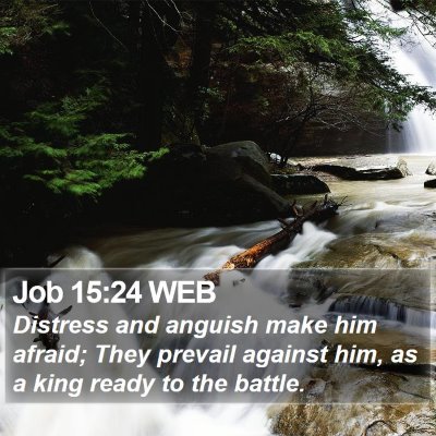 Job 15:24 WEB Bible Verse Image