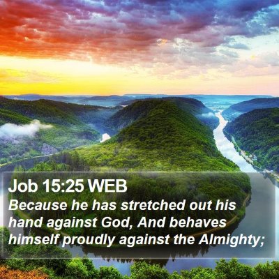 Job 15:25 WEB Bible Verse Image