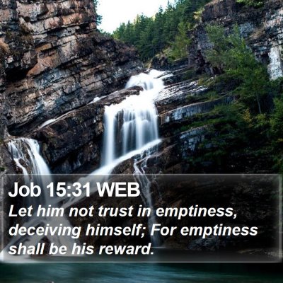 Job 15:31 WEB Bible Verse Image