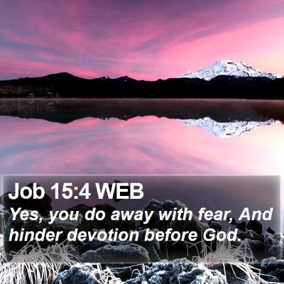 Job 15:4 WEB Bible Verse Image