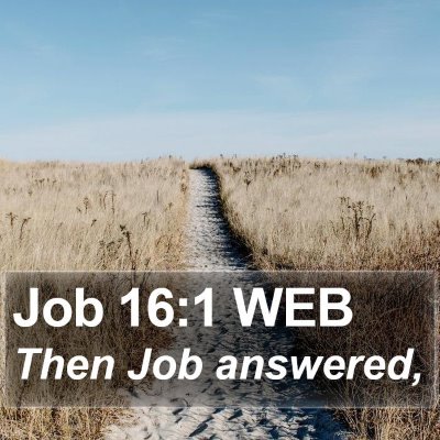 Job 16:1 WEB Bible Verse Image