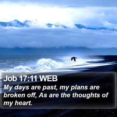 Job 17:11 WEB Bible Verse Image