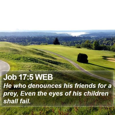Job 17:5 WEB Bible Verse Image