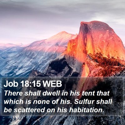 Job 18:15 WEB Bible Verse Image