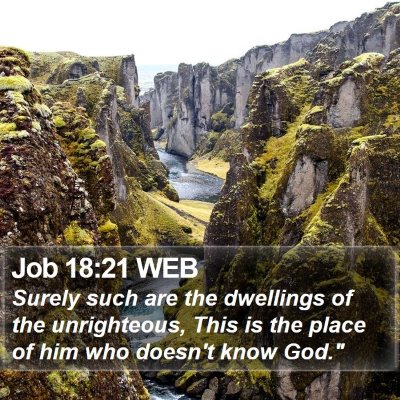 Job 18:21 WEB Bible Verse Image