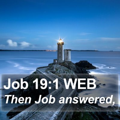 Job 19:1 WEB Bible Verse Image