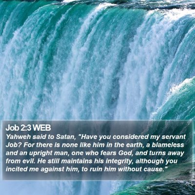 Job 2:3 WEB Bible Verse Image