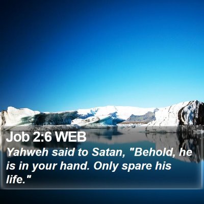 Job 2:6 WEB Bible Verse Image
