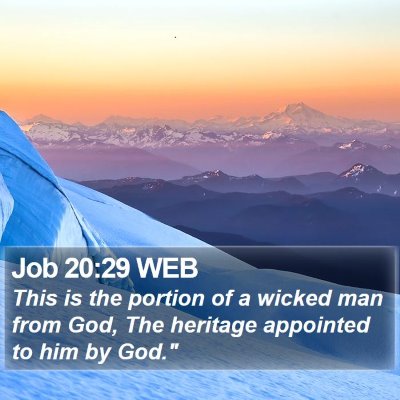 Job 20:29 WEB Bible Verse Image