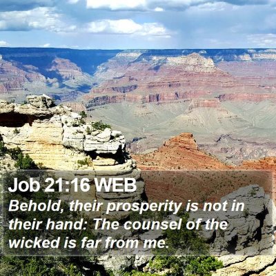 Job 21:16 WEB Bible Verse Image