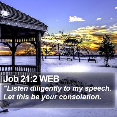 Job 21:2 WEB Bible Verse Image