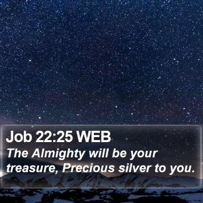 Job 22:25 WEB Bible Verse Image
