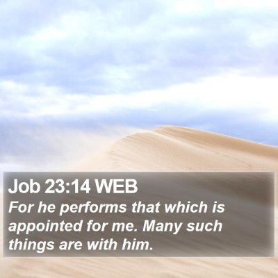 Job 23:14 WEB Bible Verse Image