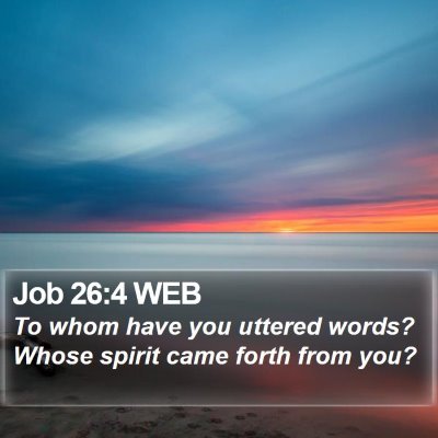 Job 26:4 WEB Bible Verse Image