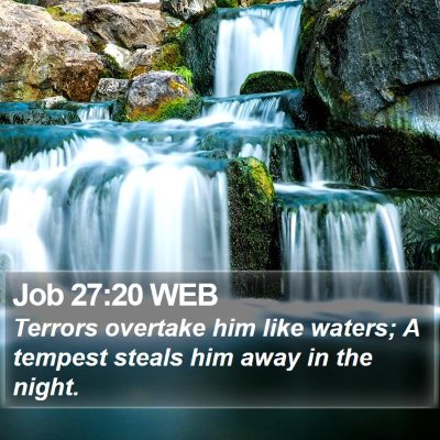Job 27:20 WEB Bible Verse Image