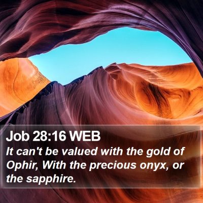 Job 28:16 WEB Bible Verse Image