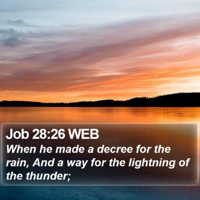 Job 28:26 WEB Bible Verse Image