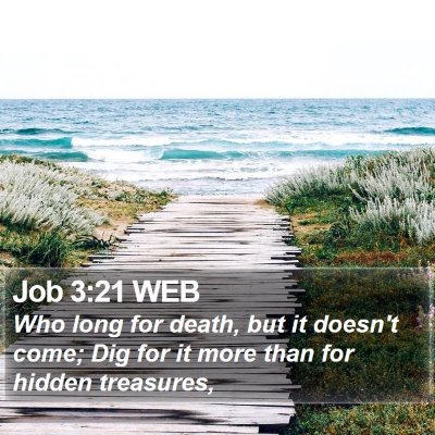 Job 3:21 WEB Bible Verse Image