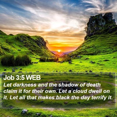 Job 3:5 WEB Bible Verse Image