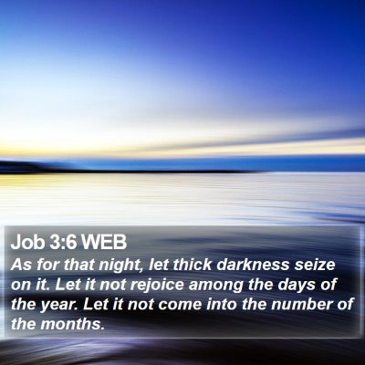 Job 3:6 WEB Bible Verse Image