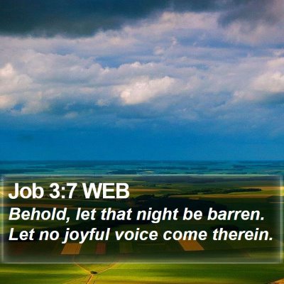 Job 3:7 WEB Bible Verse Image