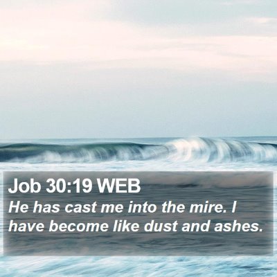 Job 30:19 WEB Bible Verse Image