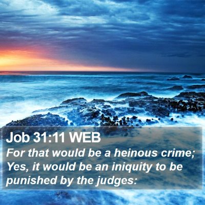 Job 31:11 WEB Bible Verse Image