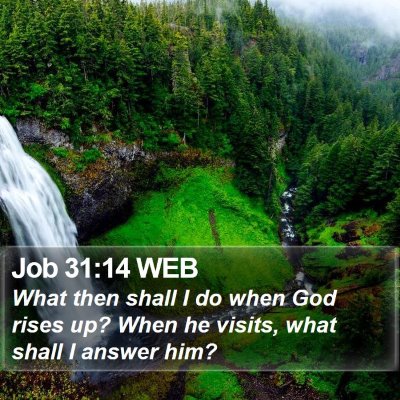 Job 31:14 WEB Bible Verse Image