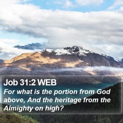Job 31:2 WEB Bible Verse Image