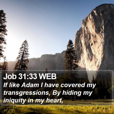 Job 31:33 WEB Bible Verse Image