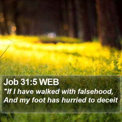 Job 31:5 WEB Bible Verse Image
