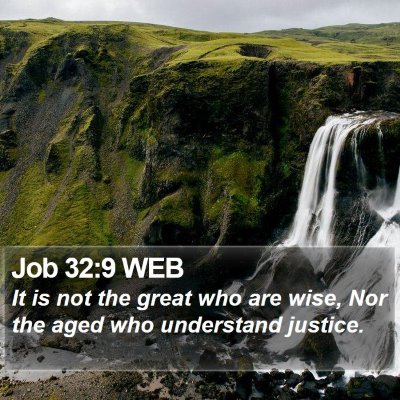 Job 32:9 WEB Bible Verse Image