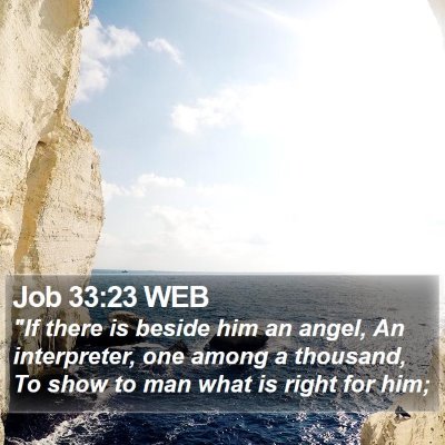 Job 33:23 WEB Bible Verse Image
