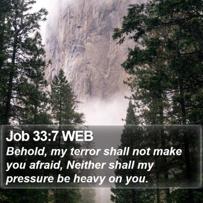 Job 33:7 WEB Bible Verse Image