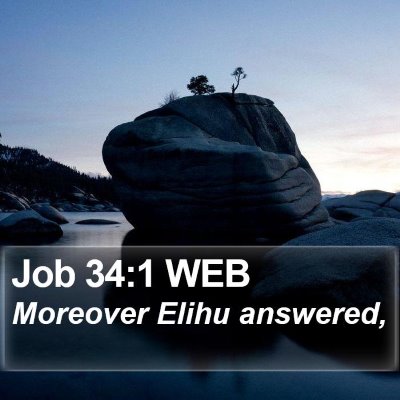 Job 34:1 WEB Bible Verse Image