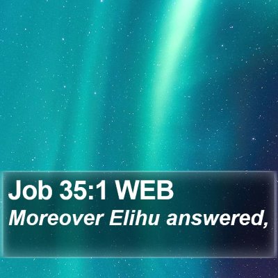 Job 35:1 WEB Bible Verse Image