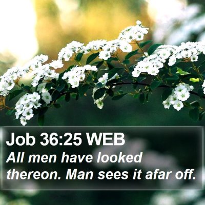 Job 36:25 WEB Bible Verse Image