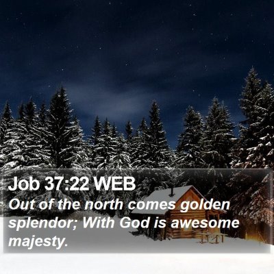 Job 37:22 WEB Bible Verse Image