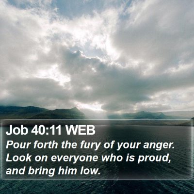 Job 40:11 WEB Bible Verse Image