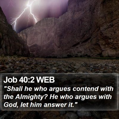 Job 40:2 WEB Bible Verse Image