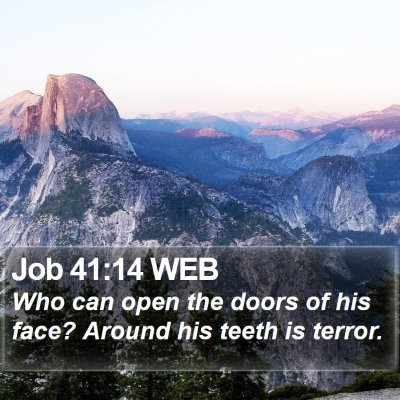 Job 41:14 WEB Bible Verse Image