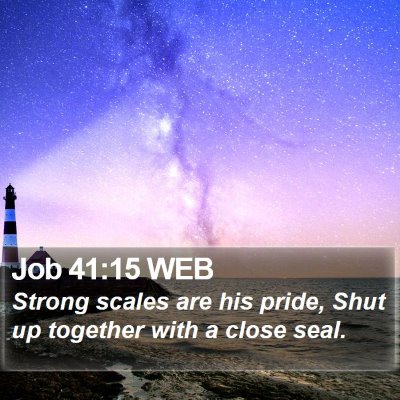Job 41:15 WEB Bible Verse Image