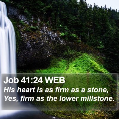 Job 41:24 WEB Bible Verse Image
