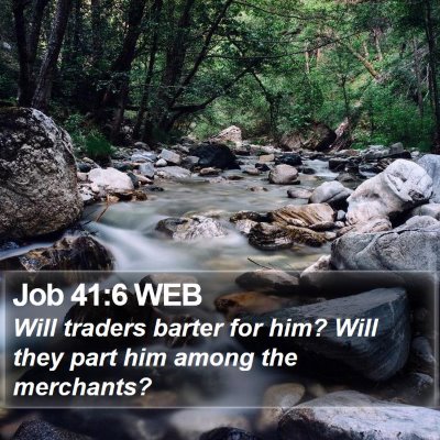 Job 41:6 WEB Bible Verse Image
