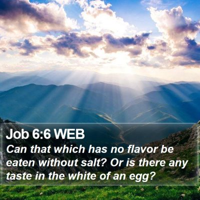 Job 6:6 WEB Bible Verse Image